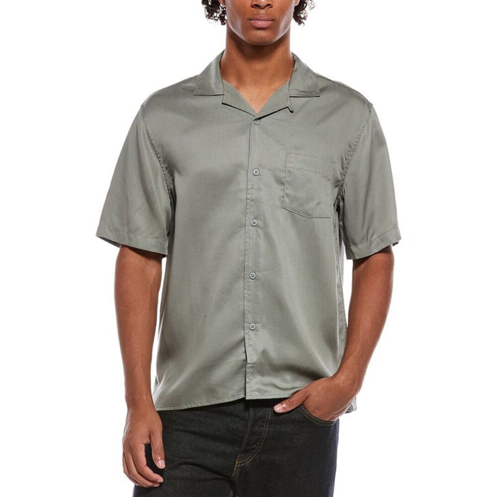 Onia Mens  Vacation Shirt, Green